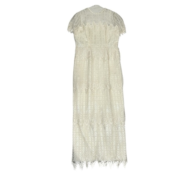 House of Bianchi Dresses & Skirts - Vintage House of Bianchi NY Boston Off White Tiered Lace Delicate Dress Wedding